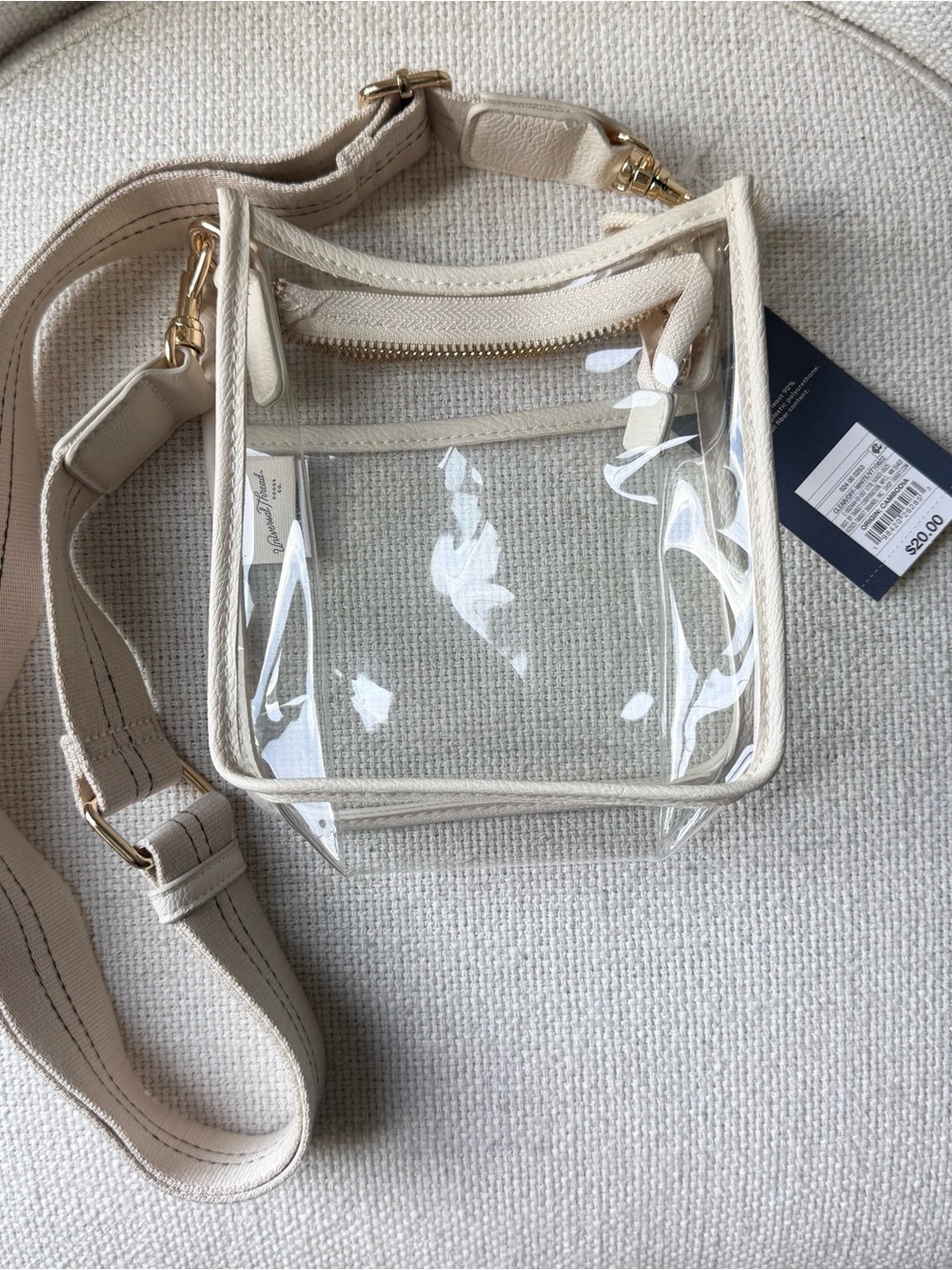 Universal Thread Everyday Crossbody Stadium Bag Stucco Clear, NWT - Picture 5 of 11